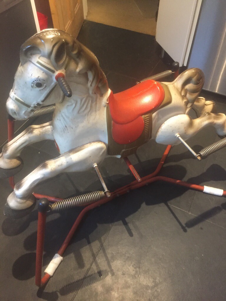 spring mounted rocking horse